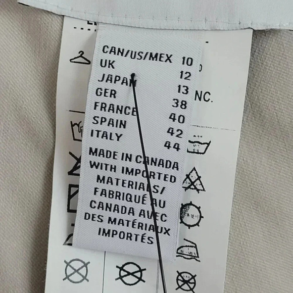 NWT Joseph Ribkoff Beige Capri Pants Size 10 Pull on Stretched  9CT - Picture 5 of 9